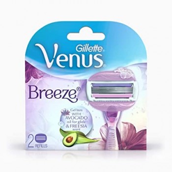 Gillette Venus Breeze Razor Blades (Cartridge), 2 Blades
